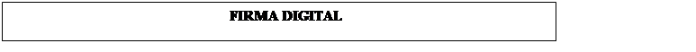 Cuadro de texto: FIRMA DIGITAL